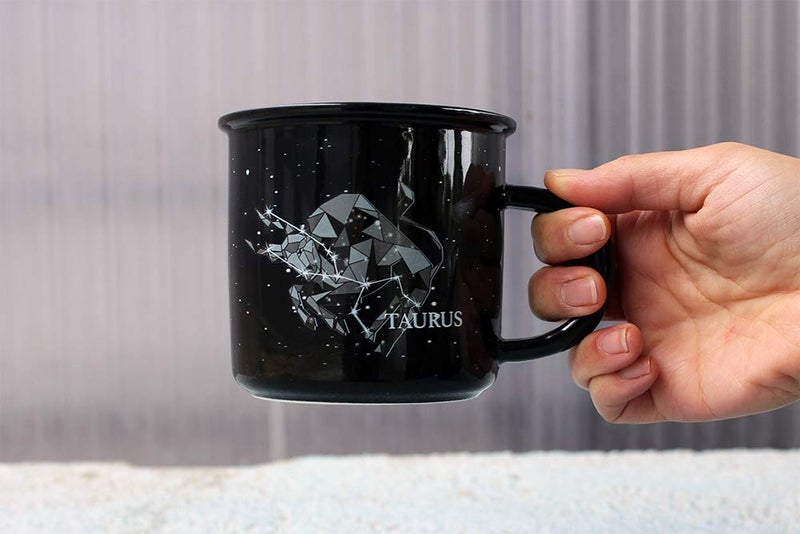 Creature Cups TAURUS Ceramic Mugs - 13.5 oz Coffee & Tea Mug, Astrology Horoscope Cups with Personality Traits Revealed Inside, April & May Birthday Constellation and Zodiac Sign Drinkware - Image 2